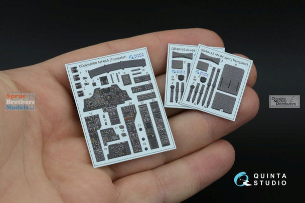 QTSQD48668 1:48 Quinta Studio 3D Decal - AH-64A Apache (TRP kit)