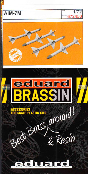 EDU672450 1:72 Eduard Brassin AIM-7M Sparrow Missile Set