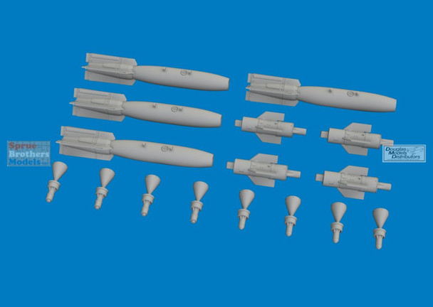 EDU672451 1:72 Eduard Brassin GBU-12 Paveway II 500lb Laser Guided Bomb Set