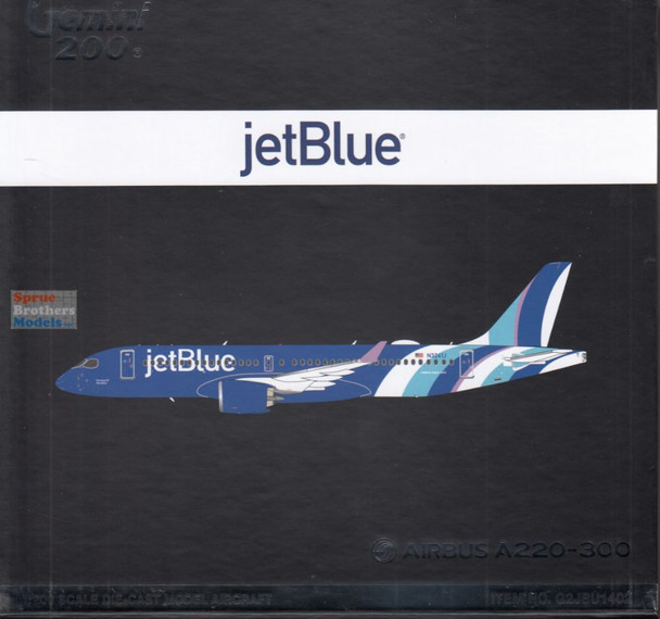 GEMG21402 1:200 Gemini Jets jetBlue Airbus A220-300 Reg #N3241J  (pre-painted/pre-built)