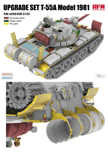 RFMRM2115 1:35 Rye Field Model T-55A Model 1981 Upgrade Set (RFM