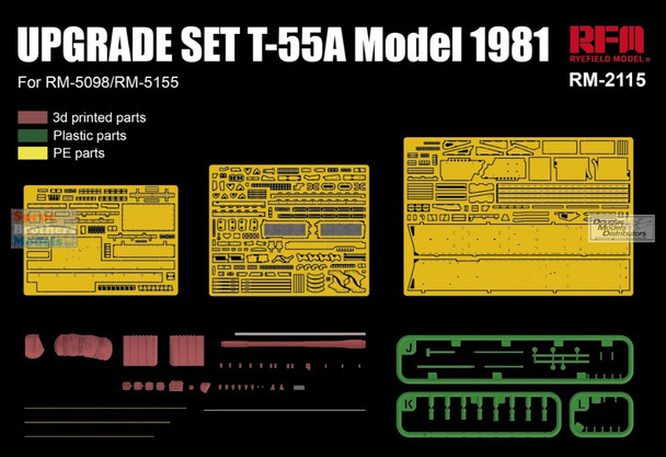 RFMRM2115 1:35 Rye Field Model T-55A Model 1981 Upgrade Set (RFM kit)