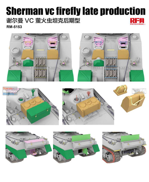 RFMRM5153 1:35 Rye Field Model Sherman Vc Firefly Late Production