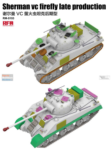 RFMRM5153 1:35 Rye Field Model Sherman Vc Firefly Late Production