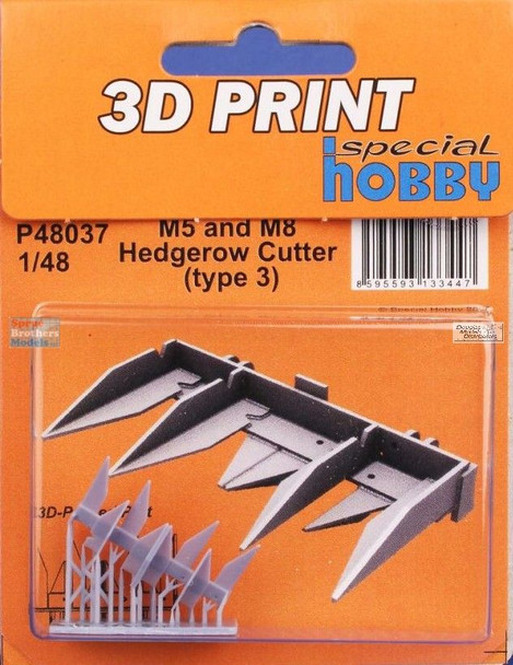 SPHP48037P 1:48 Special Hobby M5 and M8 Hedgerow Cutter Type 3 (TAM kit)
