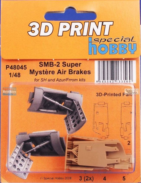 SPHP48045P 1:48 Special Hobby SMB-2 Syper Mystere Air Brakes (SPH kit)