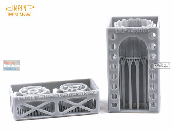 INFIMP48005 1:48 Infini Model F-4E F-4F F-4G F-4J F-4EJ F-4S Phantom II Engine Nozzles Late Type Opened (HAS kit)