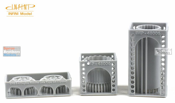 INFIMP48006 1:48 Infini Model F-4E F-4F F-4G F-4J F-4EJ F-4S Phantom II Engine Nozzles Late Type Opened (MNG kit)