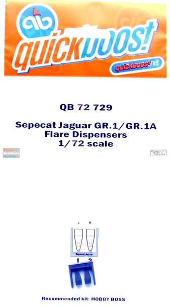 QBT72729 1:72 Quickboost Jaguar GR.1/GR.1A Flare Dispensers (HBS kit)