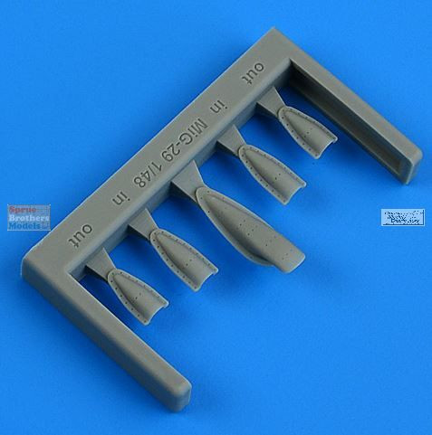 QBT49197 1:48 Quickboost MiG-29 Fulcrum Air Intakes (GWH kit)