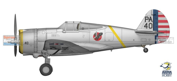 ARM70082 1:72 Arma Hobby P-36C Hawk