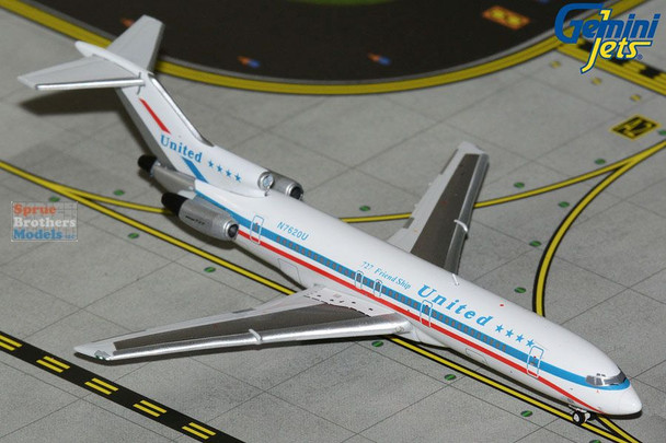 GEMGJ2352 1:400 Gemini Jets United Airlines B727-200 Reg #N7620U 'Friend Ship' (pre-painted/pre-built)