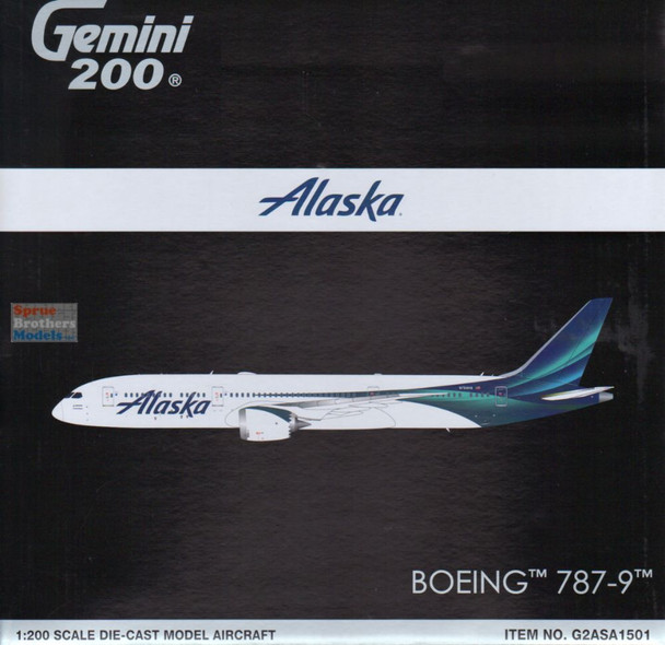 GEMG21501 1:200 Gemini Jets Alaska Airlines B787-9 Reg #N784HA (pre-painted/pre-built)