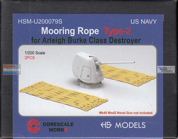 HSMU200079U 1:200 HS Models Mooring Rope Type 2 for Arleigh Burke Class Destroyer
