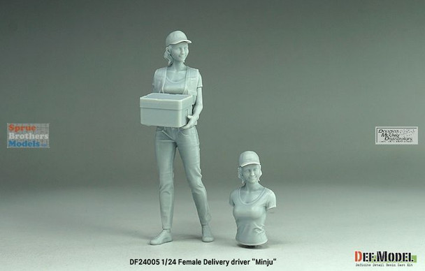 DEFDF24005 1:24 DEF Model Figure Set - Female Delivery Driver 'Minju'