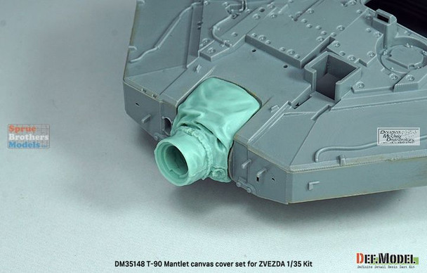 DEFDM35148 1:35 DEF Model T-90 MBT Mantlet Canvas Cover (ZVE kit)