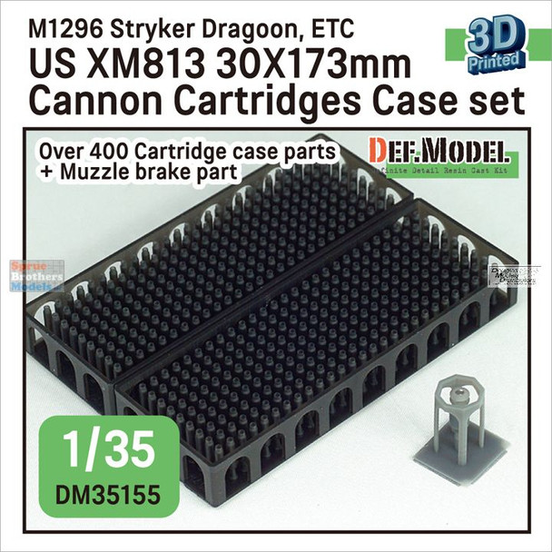 DEFDM35155 1:35 DEF Model US XM813 30x173mm Cannon Cartridges Case Set