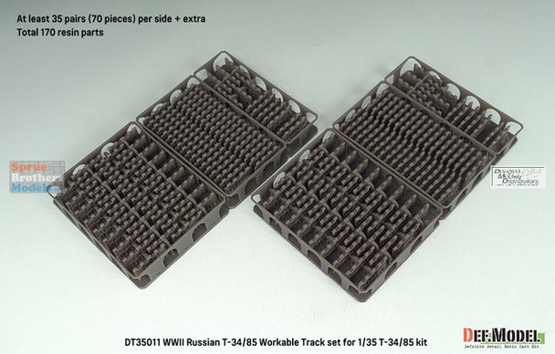 DEFDT35011 1:35 DEF Model Russian T-34/85 Workable Track Set (3D Printed)