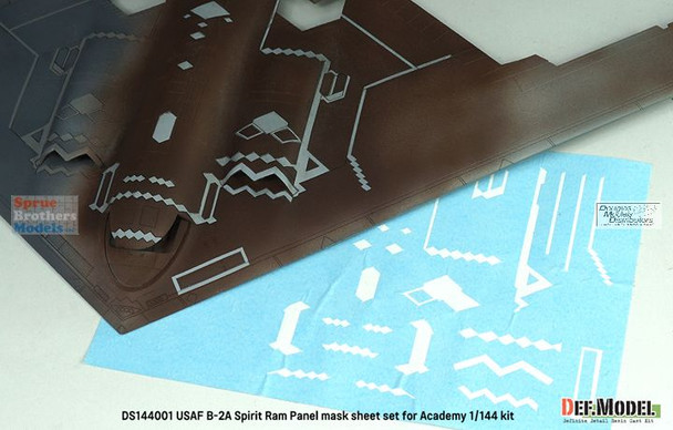 DEFDS144001 1:144 DEF Model USAF B-2A Spirit RAM Panels Mask Set (ACA kit)