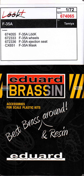 EDU674065 1:72 Eduard LookPlus - F-35A Lightning II Detail Set (TAM kit)
