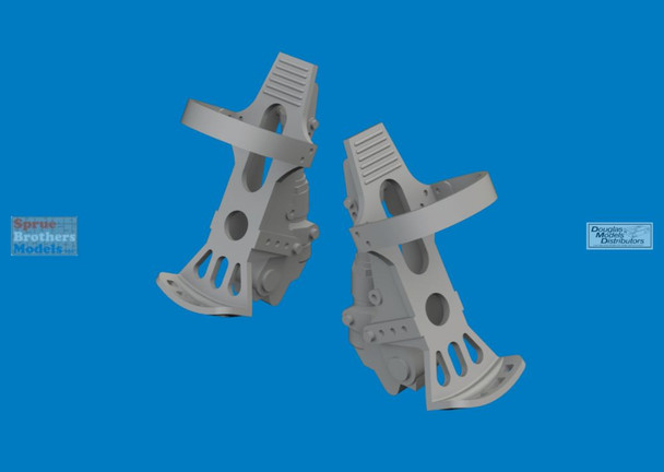 EDU624009 1:24 Eduard Brassin Bf109G-5 Bf109G-6 Rudder Pedals (AFX kit)