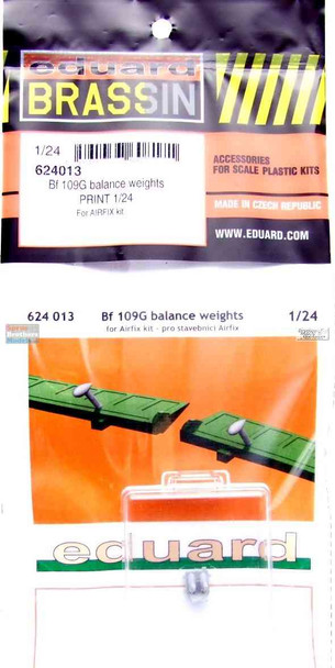 EDU624013 1:24 Eduard Brassin Bf109G Balance Weights (AFX kit)