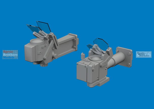 EDU624014 1:24 Eduard Brassin Bf109G Gun Sights (AFX kit)