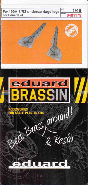 EDU6481179 1:48 Eduard Brassin - Fw190A-8/R2 Undercarriage Legs (EDU kit)