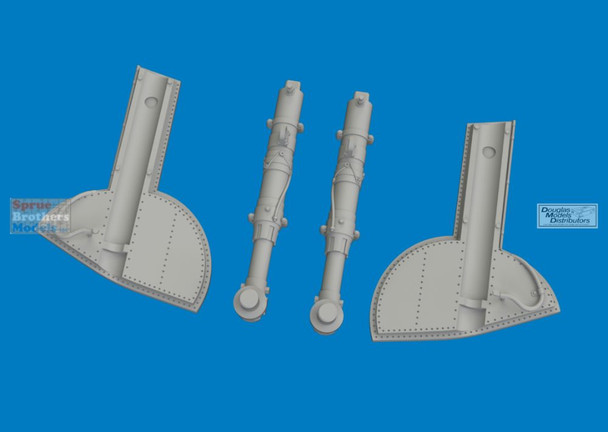 EDU6481171 1:48 Eduard Brassin - Spitfire Mk.I.II/Va/Vb Undercarriage Legs (EDU kit)