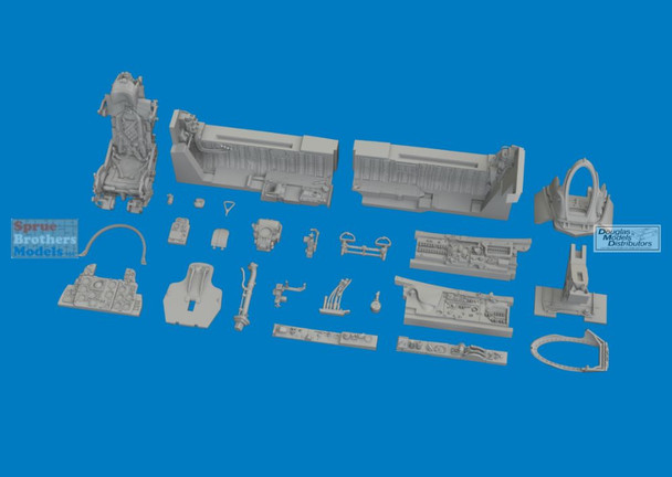 EDU6481182 1:48 Eduard Brassin - MiG-21F Fishbed Cockpit Set (EDU kit)