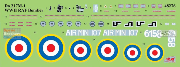 ICM48276 1:48 ICM Do217M-1 WW2 RAF Bomber