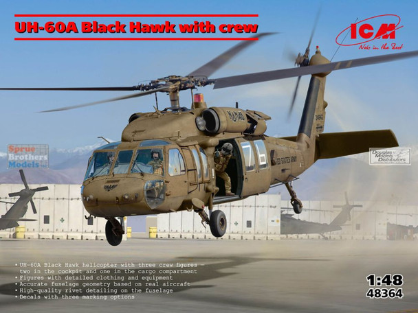 ICM48364 1:48 ICM UH-60A Black Hawk with Crew