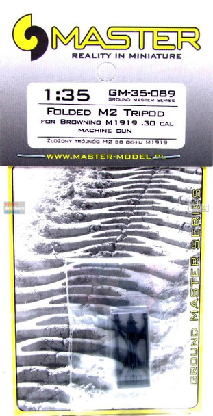 MASGM35089 1:35 Master Model Folded M2 Tripod for Browning M1919 .30 cal (7.62mm) Machine Gun
