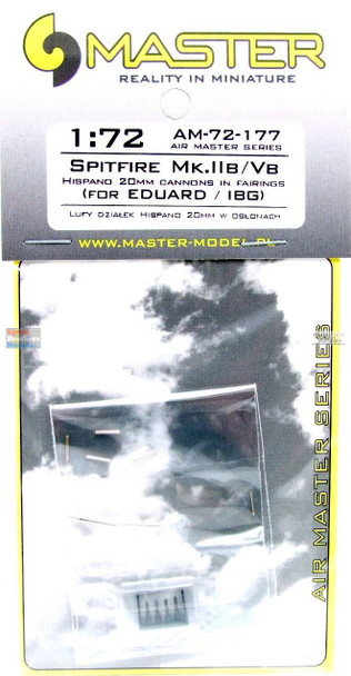 MASAM72177 1:72 Master Model Spitfire Mk.IIb/Vb Hispano 20mm Cannons in Fairings (EDU/IBG kit)