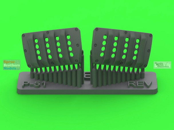 MASAM32141 1:32 Master Model P-51 Mustang Carburetor Air Filter Cover RAF Louvered Type Ver B (REV kit)