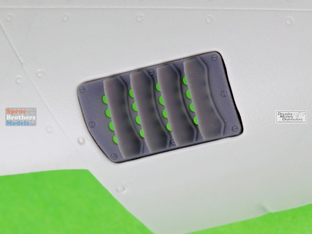 MASAM32141 1:32 Master Model P-51 Mustang Carburetor Air Filter Cover RAF Louvered Type Ver B (REV kit)