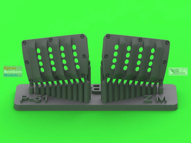 MASAM32144 1:32 Master Model P-51 Mustang Carburetor Air Filter Cover RAF Louvered Type Ver B (ZKM kit)