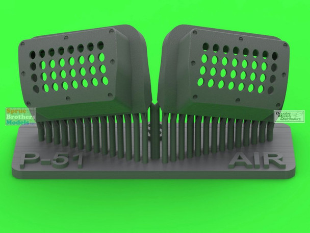 MASAM48189 1:48 Master Model - P-51 Mustang Carburetor Air Filter Cover Standard Holed Type (AFX kit)