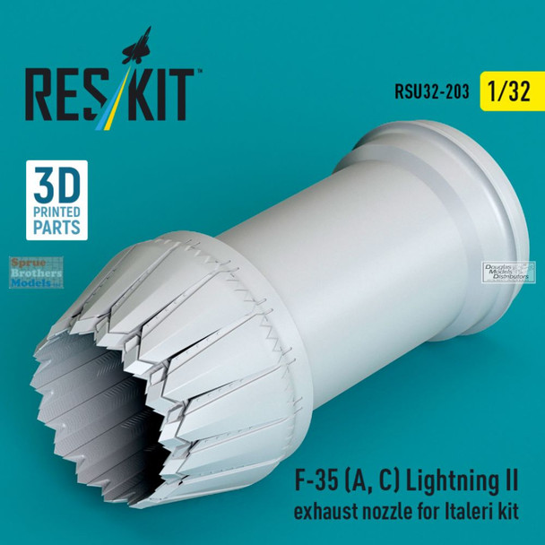 RESRSU320203U 1:32 ResKit F-35A F-35C Lightning II Exhaust Nozzle (ITA kit)