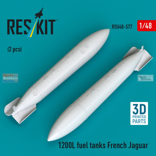 RESRSU480577U 1:48 ResKit 1200L Fuel Tanks for French Jaguar
