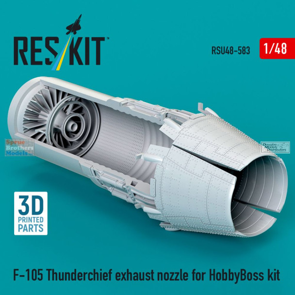 RESRSU480583U 1:48 ResKit F-105 Thunderchief Exhaust Nozzle (HBS kit)