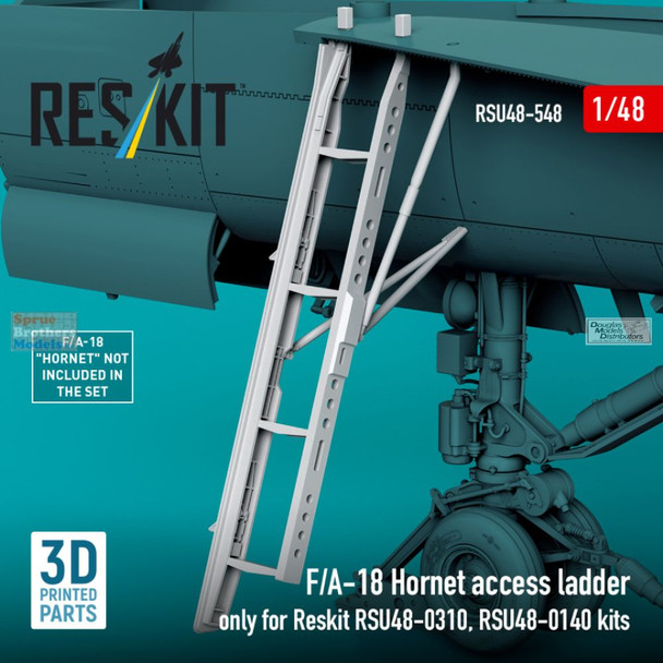 RESRSU480548U 1:48 ResKit F-18A F-18B F-18C F-18D Hornet Access Ladder (RES+HAS kit)