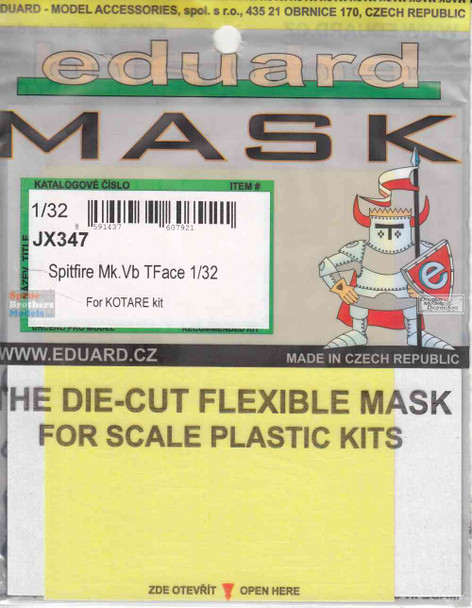 EDUJX347 1:32 Eduard Mask - Spitfire Mk.Vb TFace (KOT kit)