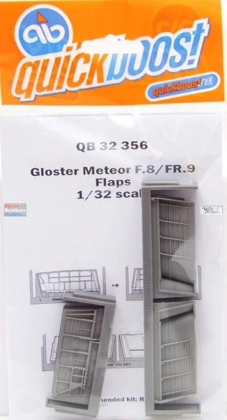 QBT32356 1:32 Quickboost Meteor F.8 / F.9 Flaps (REV kit)