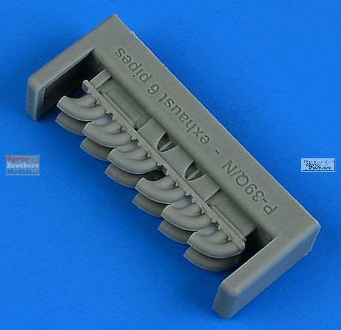 QBT49205 1:48 Quickboost P-39Q P-39N Airacobra Exhaust -6 pipes (ARM kit)