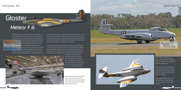 DHBDH042 Duke Hawkins Book - Gloster Meteor F.8