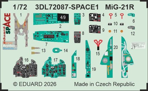 EDU3DL72087 1:72 Eduard SPACE - MiG-21R Fishbed (EDU kit)
