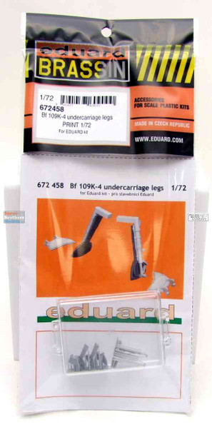 EDU672458 1:72 Eduard Brassin Bf109K-4 Undercarriage Legs (EDU kit)