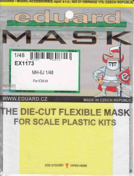 EDUEX1173 1:48 Eduard Mask - MH-6J Little Bird (ICM kit)