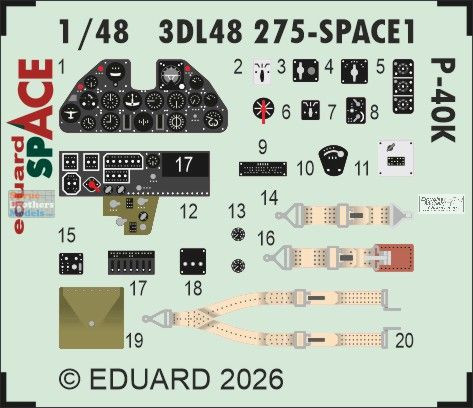 EDU3DL48275 1:48 Eduard SPACE - P-40K Warhawk (EDU kit)